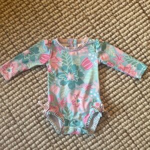 Ruffle Butts Long Sleeve One Piece Rash Guard
